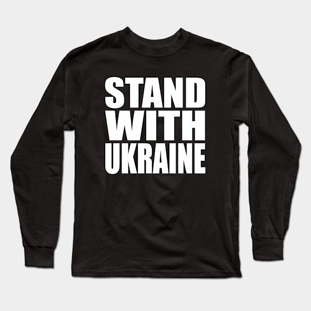 Stand with Ukraine Long Sleeve T-Shirt by Evergreen Tee